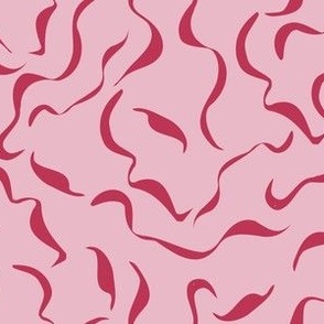 Ribbons_magenta on pink__LARGE_12x6