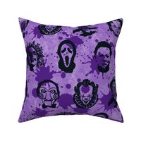 Large Scale Horror Show Icons on Purple
