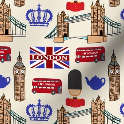 London Pattern - cream