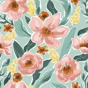 Trendy Flowers Blush Floral 1