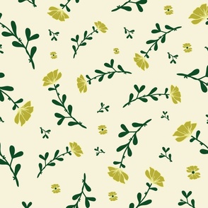 yellow floral pattern 
