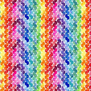  Watercolor Rainbow split Polka dots smaller scale