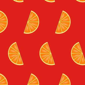 Oranges on Red - Small