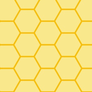 yellow hexagon honeycomb grid wallpaper scale