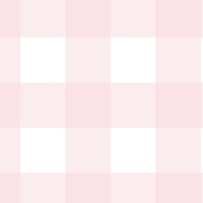 12" Swedish Gingham -  Petal Pink- Wallpaper
