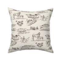 Valley Foal in Classic, Cowgirl Cowboy Western Toile