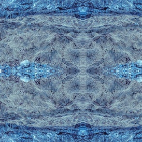 Duo-Tone Blue Rocks Gray Seaweed (large design)
