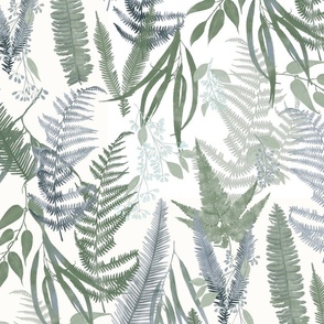 Fern Forest-on white (large scale)