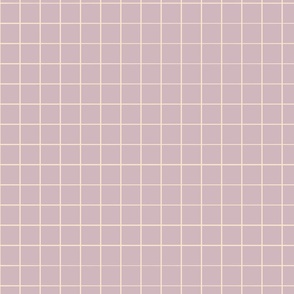 Checks Checkers 6pt lines mauve lavender // Small