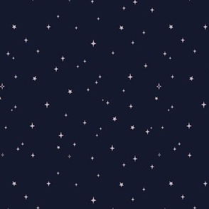 Sparkling Star design in midnight // Small