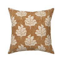 Modern Botanical - Tropical Leaves - home decor - cider - warm brown - LAD23