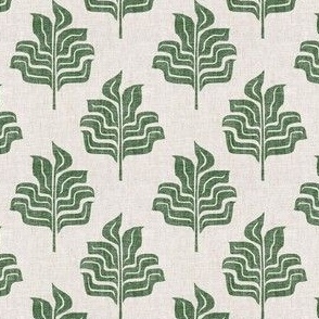 (small scale) Modern Botanical - Tropical Leaves - home decor - dark green - LAD23