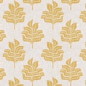 (small scale) Modern Botanical - Tropical Leaves - home decor - golden/neutral - LAD23