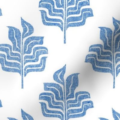 Modern Botanical - Tropical Leaves - home decor - coastal blue - LAD23