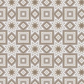 Rustic Linen Stripes_brown beige_tile_003