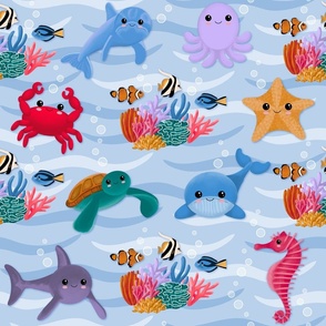 Cute Under the Sea Creatures for Kids