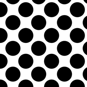 Black Circle Pattern White Background