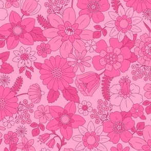 Pinkcore Barbie Retro Flowers