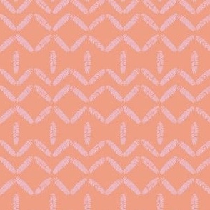 Geometric with leaves_pink on salmon_SMALL_3x2