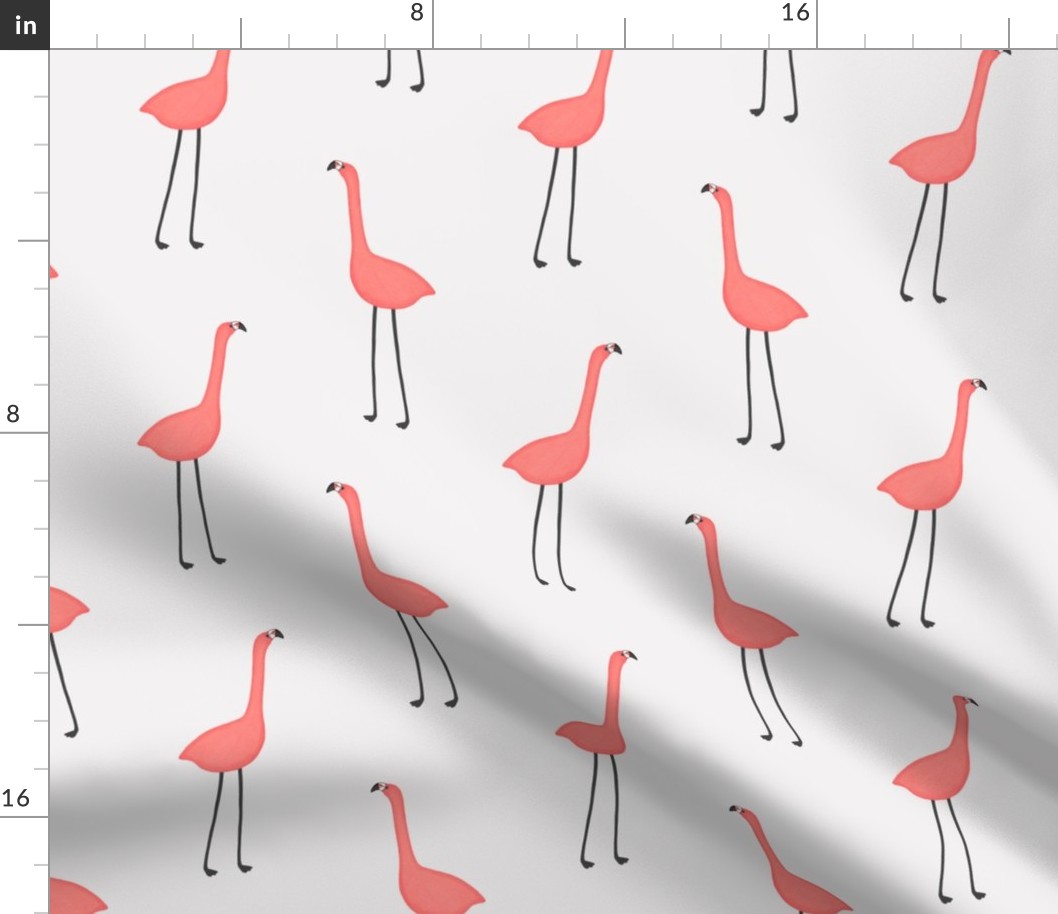 Cute Flamingos / Pink Flamingos / Flamingo Kids Bedding and Wallpaper