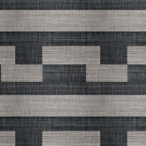 Oliver’s Modern Grasscloth Wallpaper – Charcoal/Gray - New