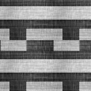 Oliver’s Modern Grasscloth Wallpaper – Charcoal/Gray-White - New