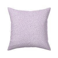 Mini Lavender Dalmatian Polka Dot Spots Pattern (white/lavender purple)