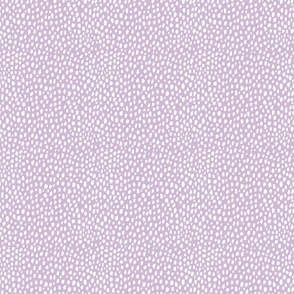 Mini Lavender Dalmatian Polka Dot Spots Pattern (white/lavender purple)