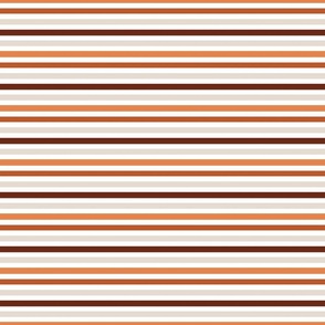 Autumn Stripes on white Earth Tones