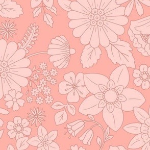 Pink Pastel Floral Pattern