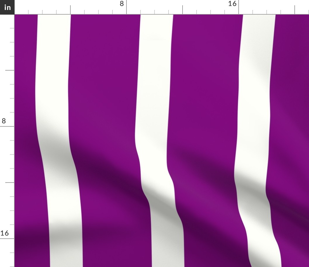 deep purple and white stripe / medium
