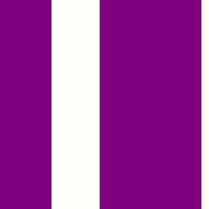 deep purple and white stripe / large