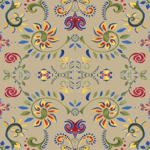 folk art pattern 3 carrie currie