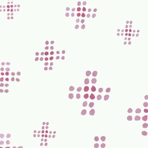 FLOWER DOTS PETAL FIZZ PINK TONAL LARGE