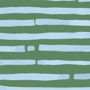 STACKED STONE STRIPE BLUE GREEN LARGE
