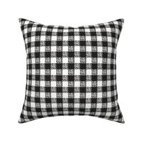 Rustic Black Mountain Buffalo Gingham, Medium Scale