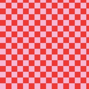 Red and Pink Checkerboard