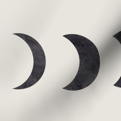 crescent moon, celestial, witchcraft, magic, beige, moon phases, full moon