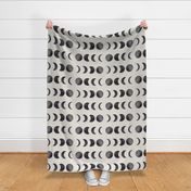 crescent moon, celestial, witchcraft, magic, beige, moon phases, full moon