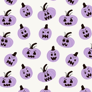 halloween, pumpkin, jack o lantern, spooky, pastel, purple