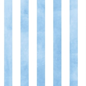 textured watercolor stripes, large scale wallpaper blue stripe