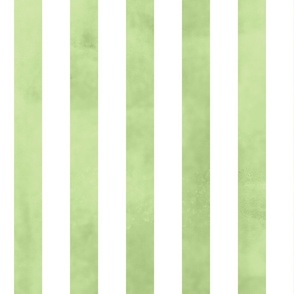 textured watercolor stripes, large scale wallpaper green stripe