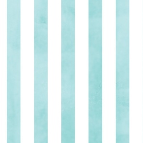 textured watercolor stripes, large scale wallpaper turquoise  stripe