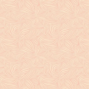Decorative Abstraction - Wavy Texture in Blush Pink and Cream Shades / Medium