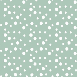 bubble spot in sea green large