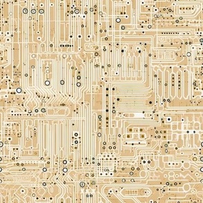 Technology Fabric Circuit Board  Beige