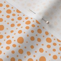 Peach polka dots