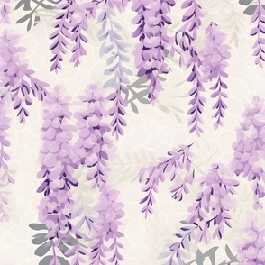 Wisteria Cluster Floral LARGE