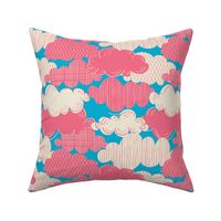 Kids fantasia Clouds Blue Pink small size