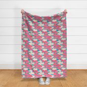 Kids fantasia Clouds Blue Pink small size